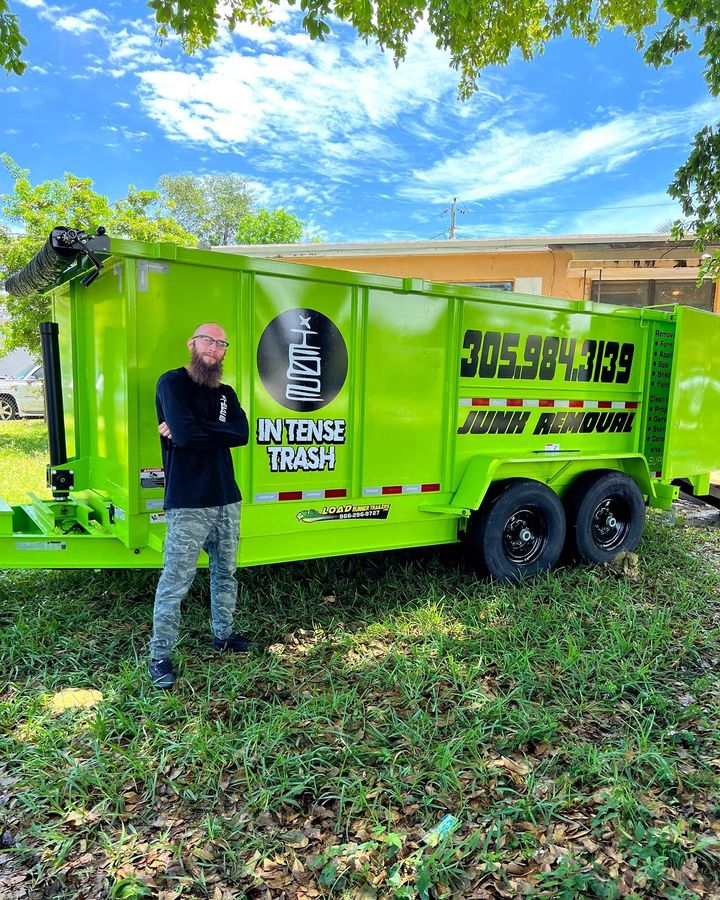 Armando with custom trash hopper